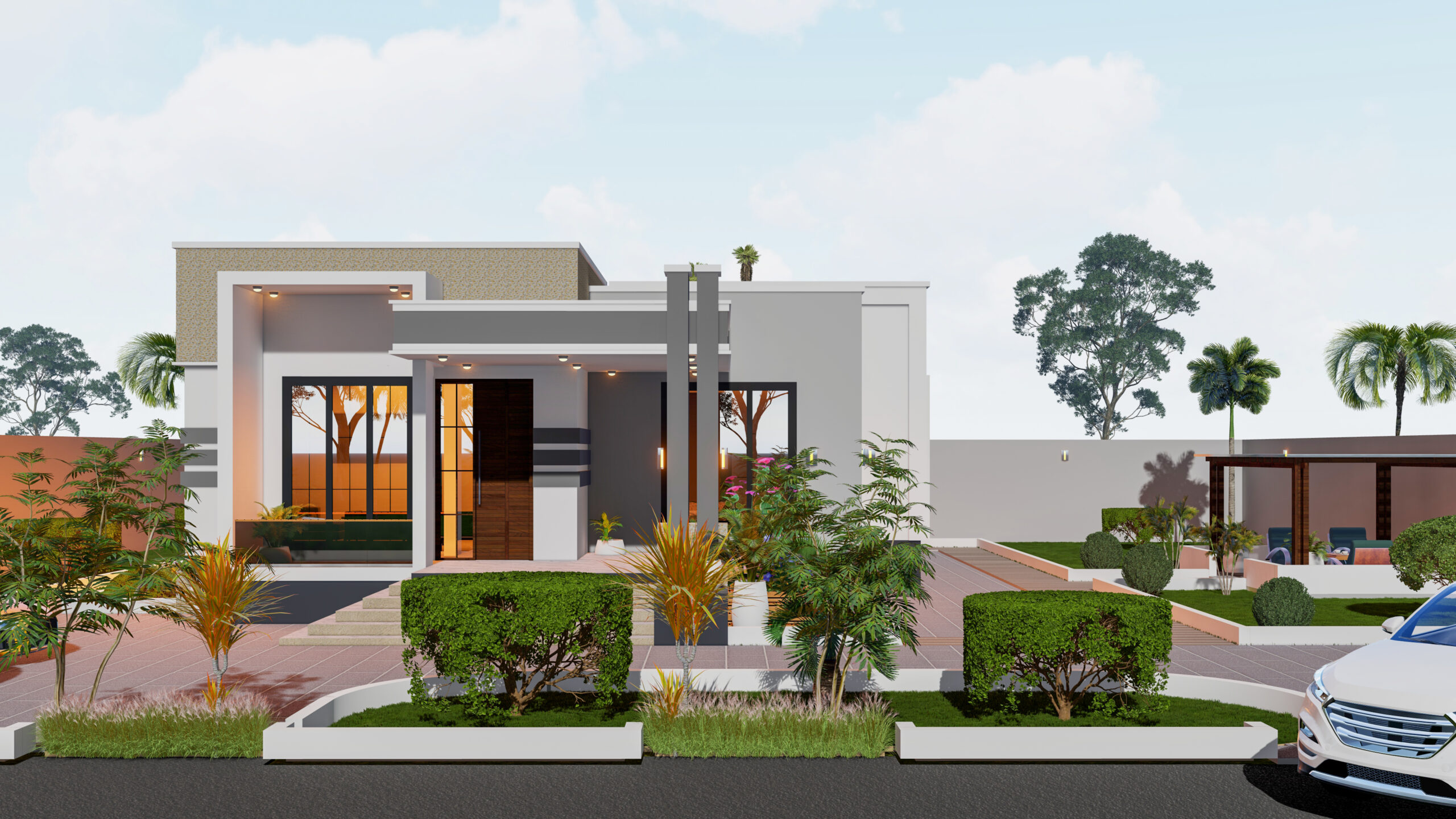 House Plan ID-33346 , 3 bedrooms , 1825+4920 bricks and 84 corrugates