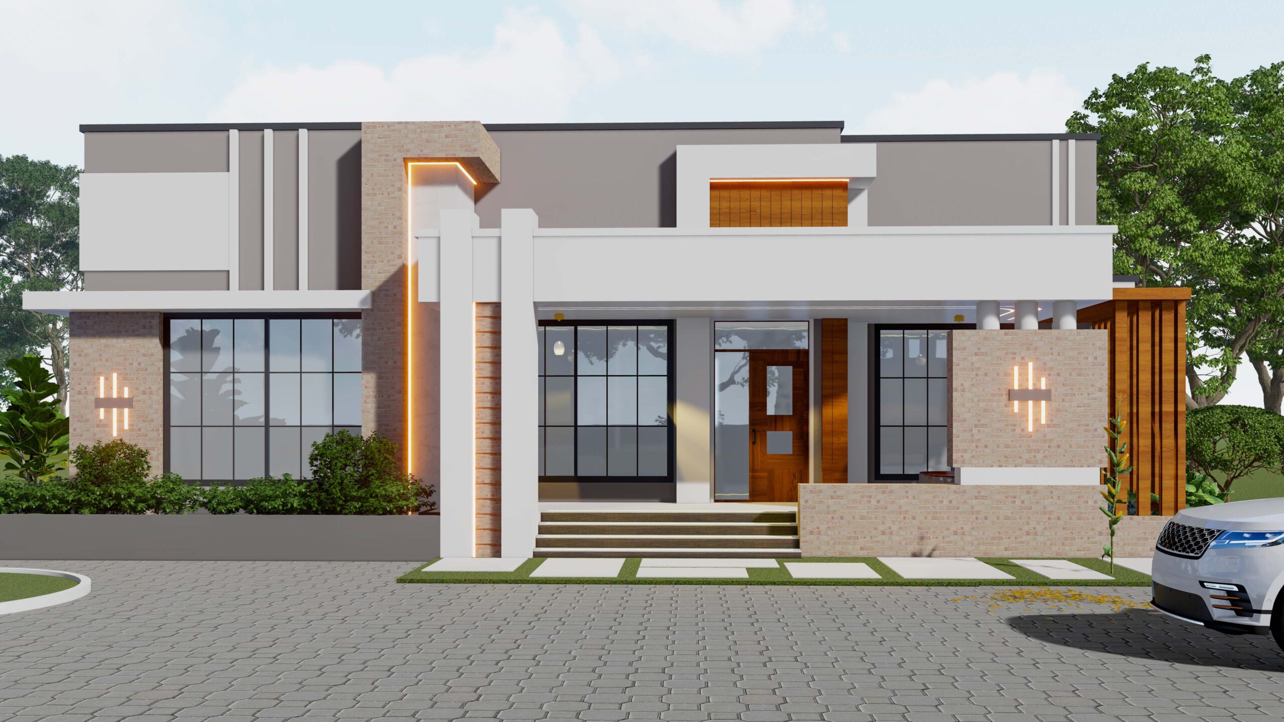 House Plan ID-33395 , 3 bedrooms , 2000+5394 bricks and 92 corrugates