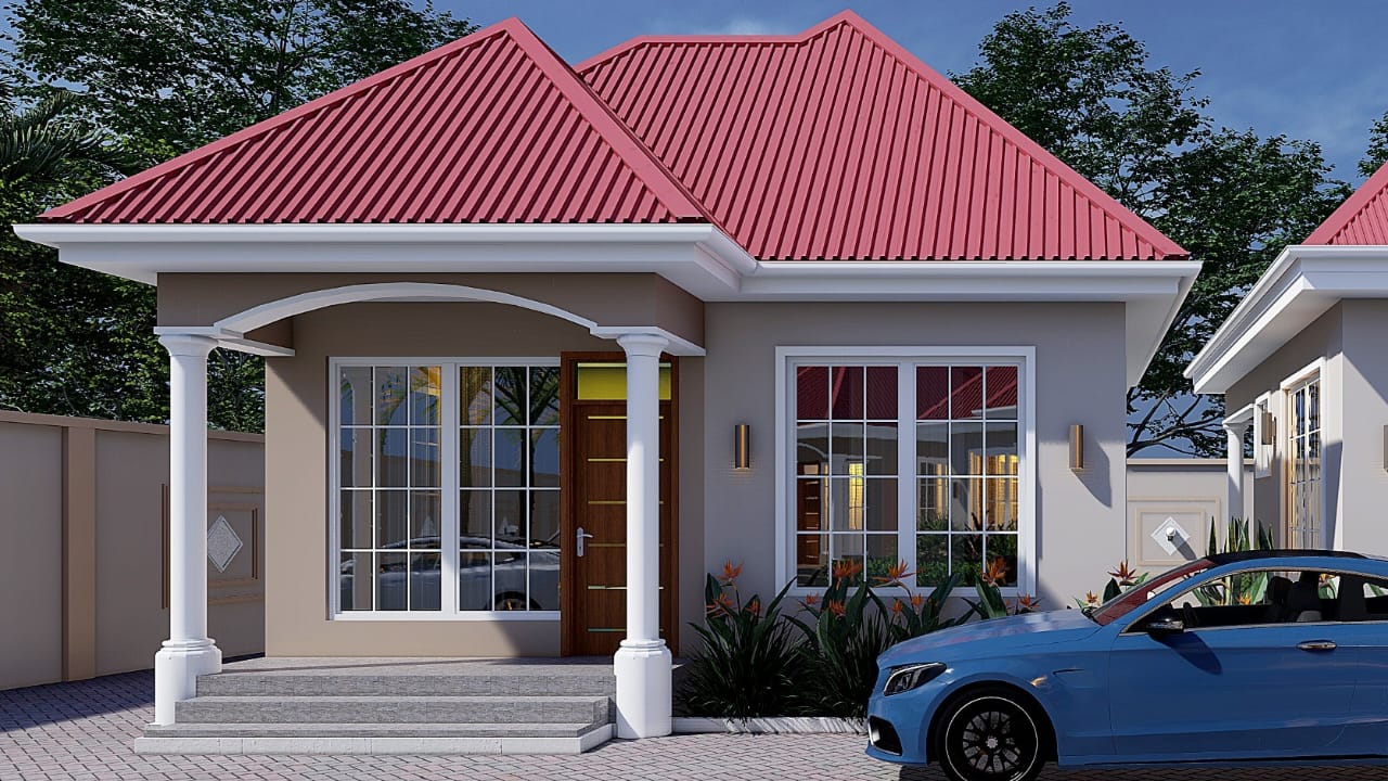 House Plan ID-34001 , 1 bedrooms , 463+931 bricks and 36 corrugates