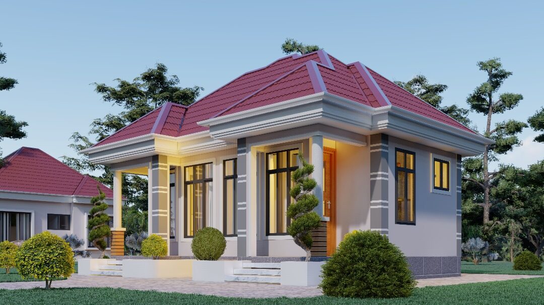 House Plan ID-33640 , 1 bedrooms , 545+1100 bricks and 57 corrugates