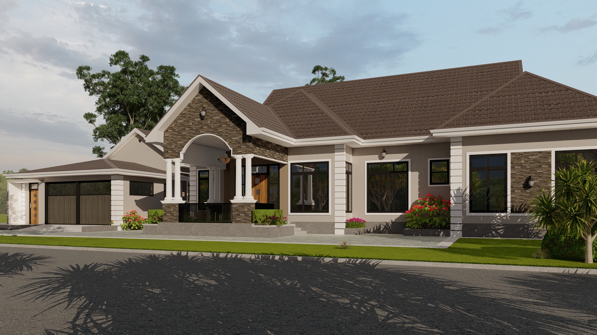 House Plan ID-34653 , 6 bedrooms , 2545+5119 bricks and 197 corrugates