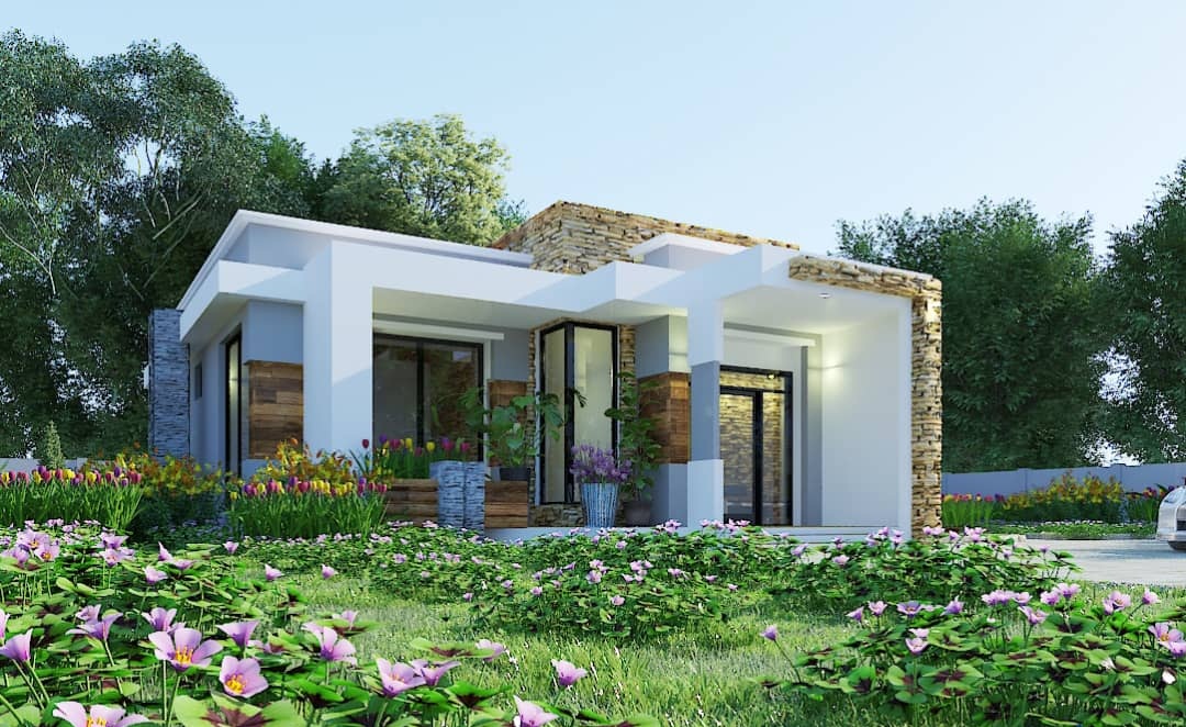 House Plan ID-15954 , 3 bedrooms , 1264+2875 bricks and 68 corrugates