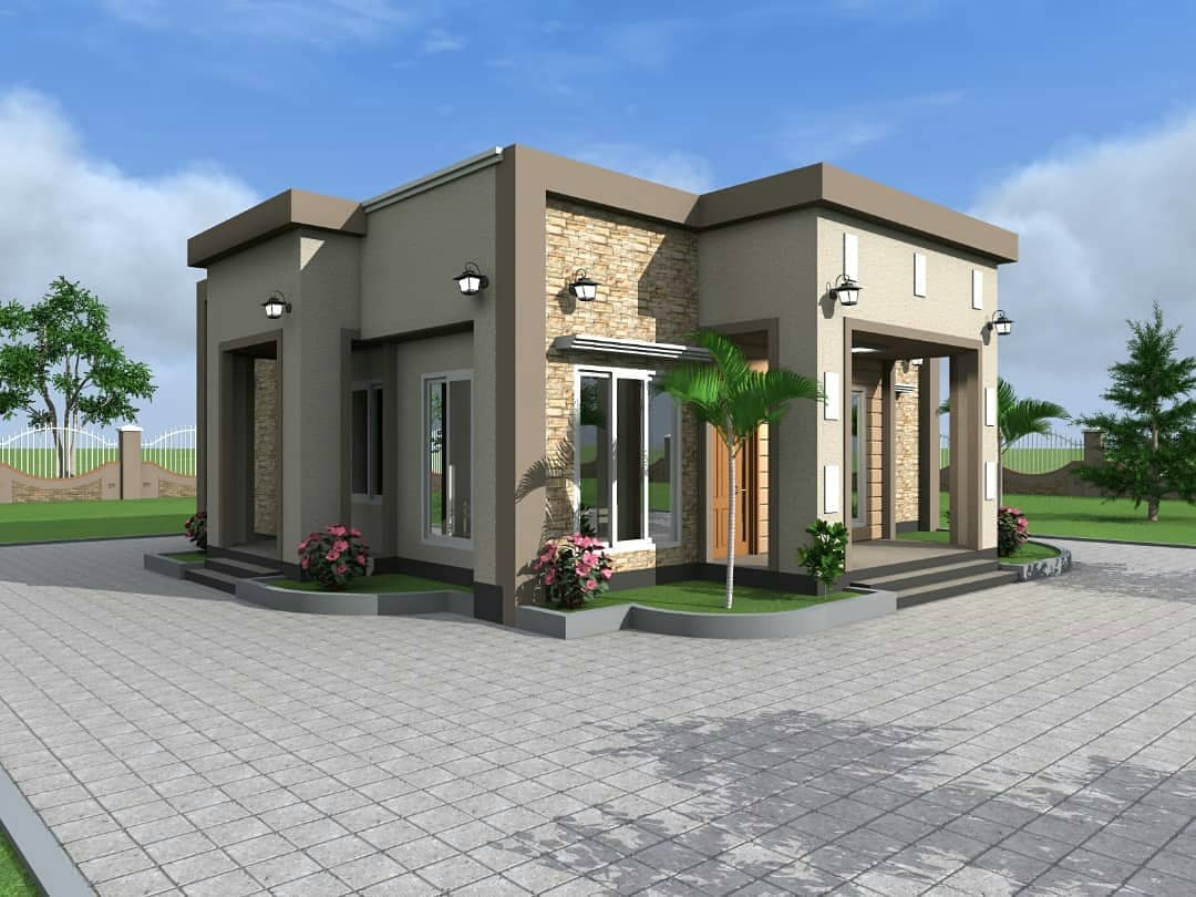 House Plan ID-15169 , 3 bedrooms , 1326+2667 bricks and 77 corrugates