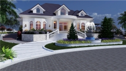 House Plan ID-28834, 4 bedrooms, 4242+2109 bricks and 163 corrugates