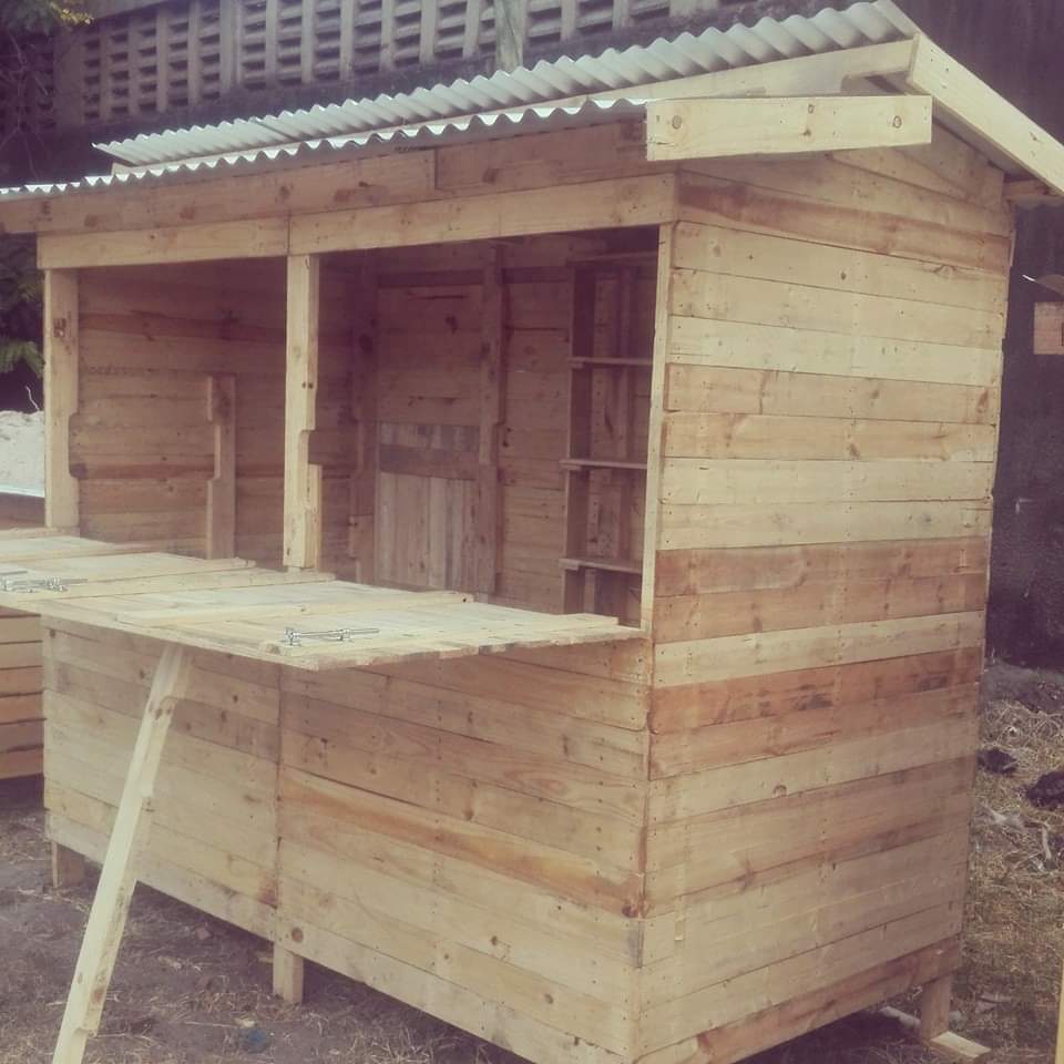 Pata banda la biashara la mbao kioski kwajili ya biashara yako, banda ambalo linahama